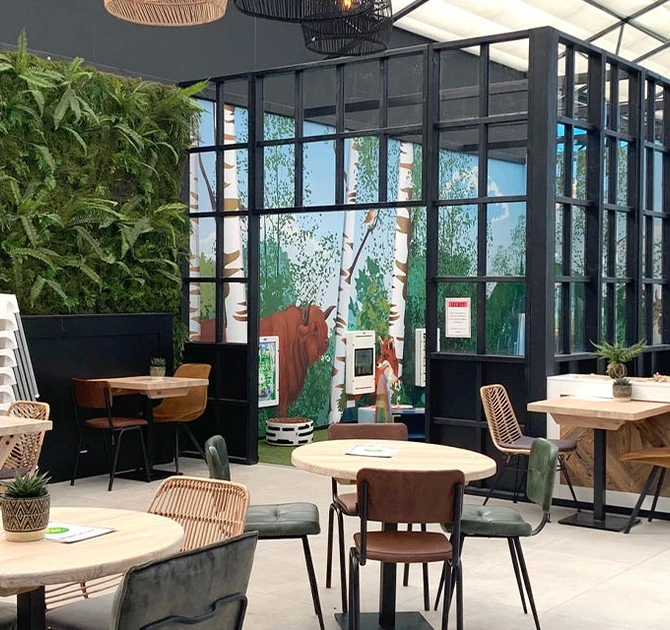 Kinderhoek als onderdeel van een tuincentrum