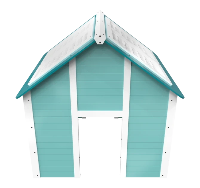 Op deze afbeelding staat een speelhuis formaat | IKC speelhuisjes