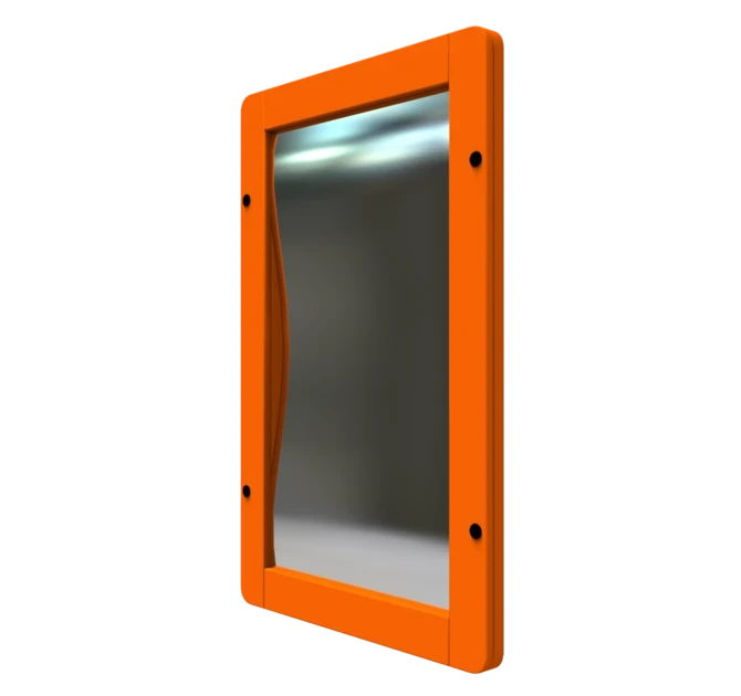 Op deze afbeelding staat een wandspel Crazy mirror