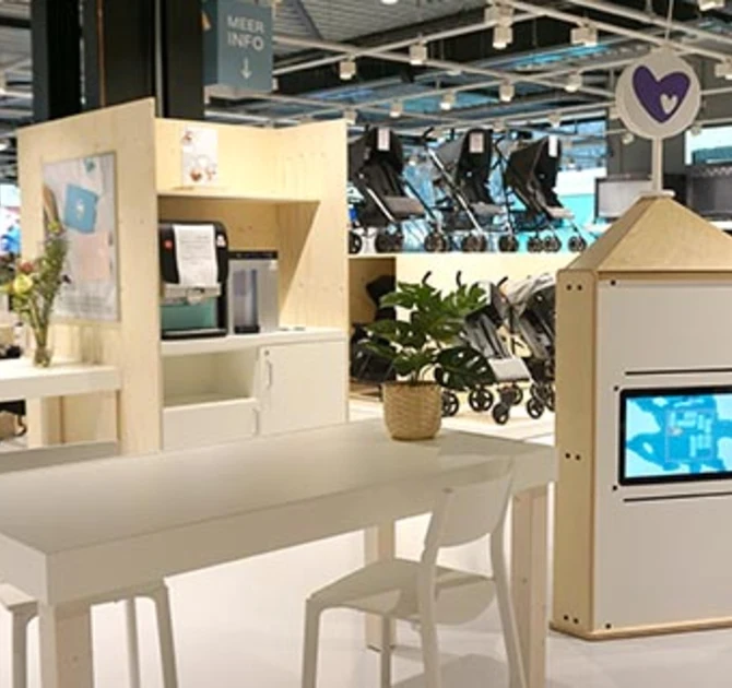 Kinderhoek als onderdeel van het winkelinterieur