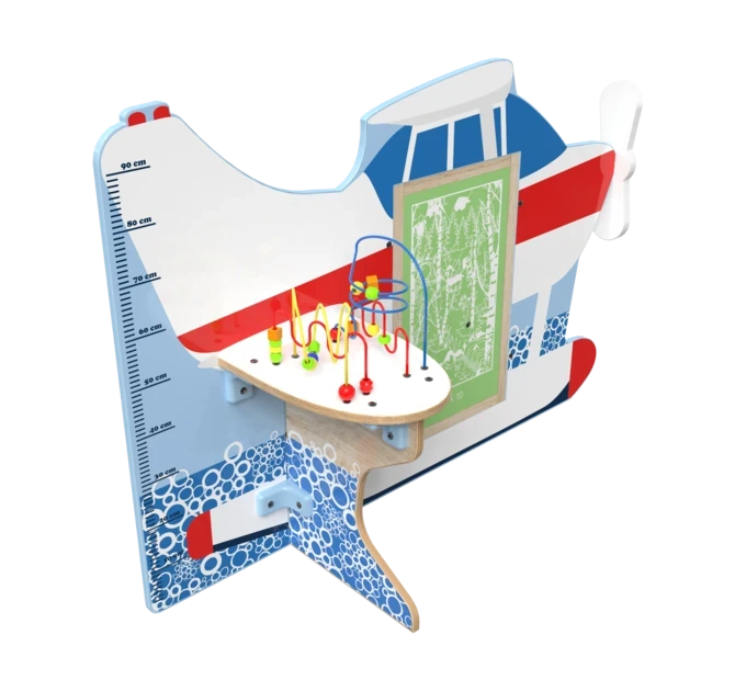 De splash down is een vliegtuig speelsysteem met verschillende speelelementen | IKC speelsysteem kinderhoek