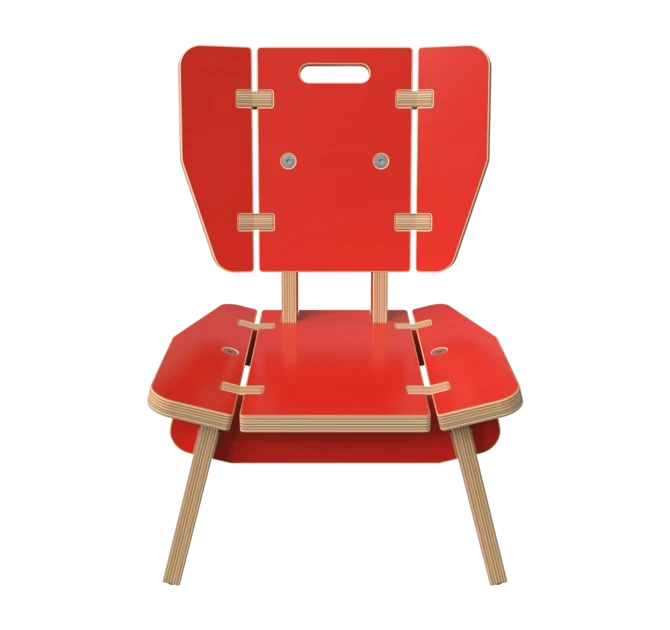Houten lounge stoel voor kinderen | IKC Kindermeubels