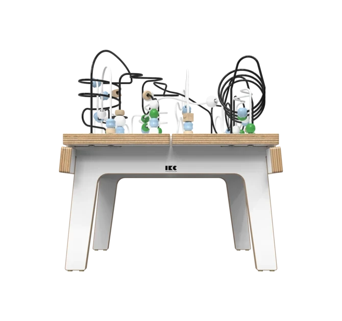 Wit houten kralentafel voor kinderen | IKC Kindermeubels