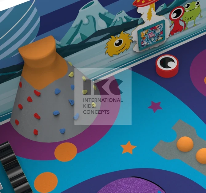 Современная интерактивная игровая комната 40 м2 в стиле «Космические приключения»